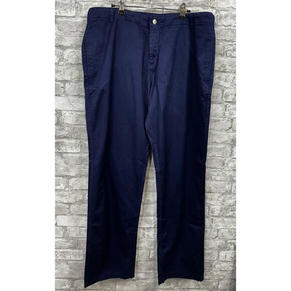 NWT Vilebrequin Men's XXL‎ Marine Blue Straight Leg Casual Dress Pant Trouser - Picture 1 of 10
